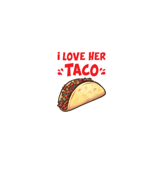 Couple TACO model alb pe tricou