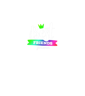 Best friends forever model albastru regal pe tricou