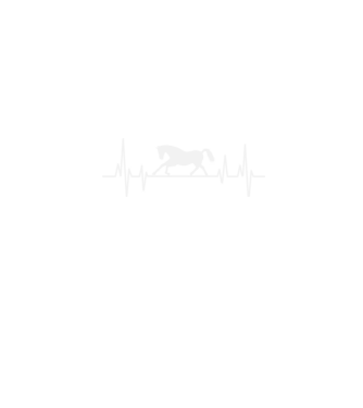 horse heartbeat model negru pe tricou