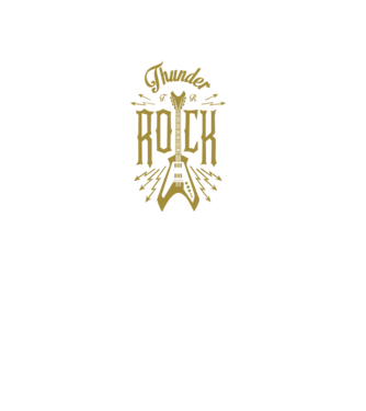 Thunder Rock model negru pe tricou