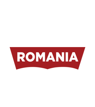 România levis model alb pe tricou