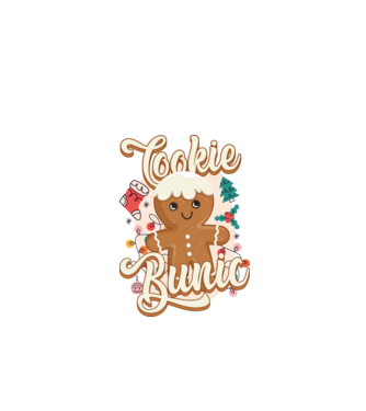 Cookie bunic model alb pe tricou