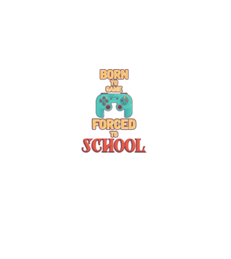 Born to game model negru pe tricou