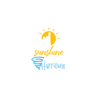 April Girls are Sunshine mixed with a little Hurricane model negru pe tricou