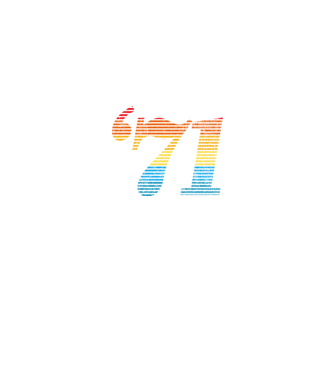 Retro Birthday 1971 model alb pe tricou