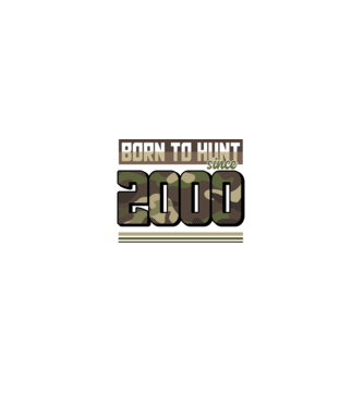Born to hunt since 2000 model albastru jeanși pe tricou