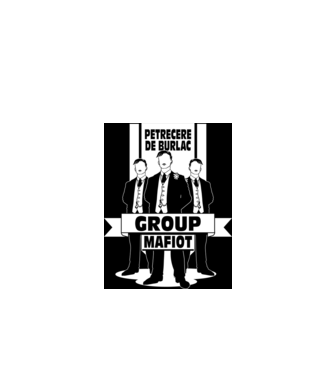 Group Mafiot model negru pe tricou