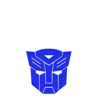 Autobot model alb pe tricou