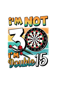 Darts Birthday 30 years old model negru pe tricou