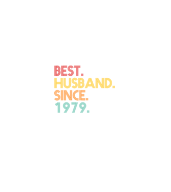 best husband since 1979 retro model negru pe tricou