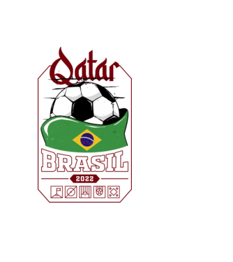 Qatar teams Brasil model negru pe tricou