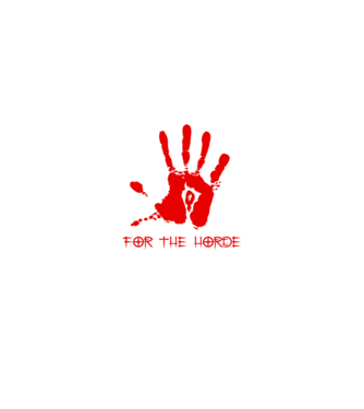 For The Horde Hand model negru pe tricou
