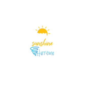 February Girls are Sunshine mixed with a little Hurricane model negru pe tricou