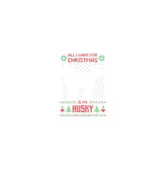 Husky model negru pe tricou