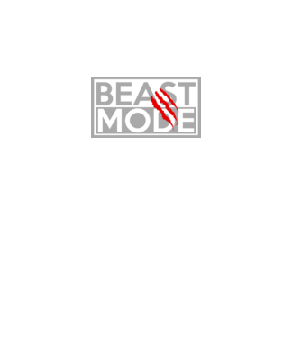 Beast mode model negru pe tricou