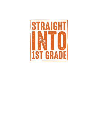 Straight into 1st grade model negru pe tricou