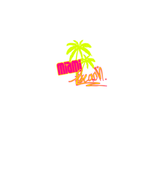 Miami beach model negru pe tricou