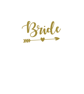 Bride model alb pe tricou