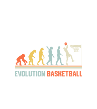Evolution basketball model alb pe tricou