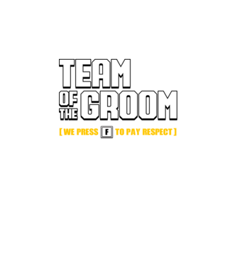 Team of the Groom model negru pe tricou
