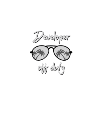 Developer off duty model albastru deschis pe tricou