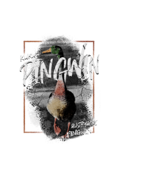 Kurwa pingwin model negru pe tricou