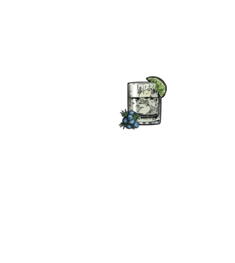 Let the fun be gin model albastru jeanși pe tricou