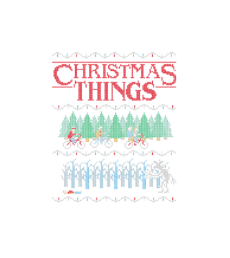 christmas things ugly sweater model alb pe tricou