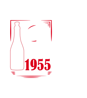 Un Vin Bun 1955 - Negru model alb pe tricou