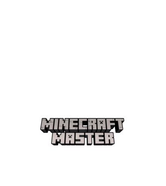 Minecraft Master model alb pe tricou
