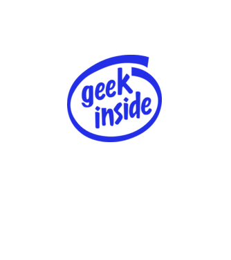 Geek inside model albastru jeanși pe tricou