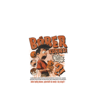 Bobr Kurwa comic model verde de măr pe tricou