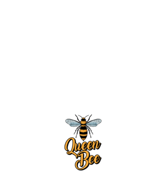 Queen Bee model albastru deschis pe tricou