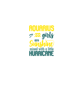 Sunshine with Hurricane AQUARIUS model negru pe tricou