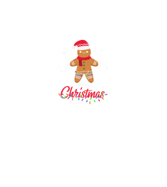 Merry christmas cookie model negru pe tricou