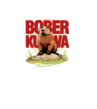 BOBER model alb pe tricou