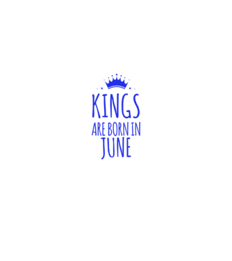 Kings are born in - June model roz deschis pe tricou