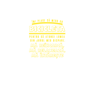 îmi place să merg cu bicicleta pentru că atunci lumea din jurul meu dispare: mă reîncarcă, mă relaxează, mă întărește model negru pe tricou