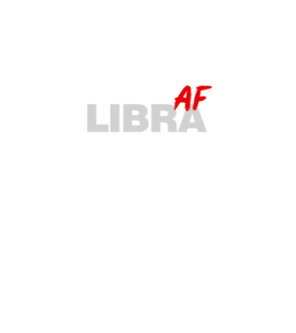 LIBRA as fuck model negru pe tricou