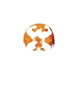 goku sunset model  pe tricou