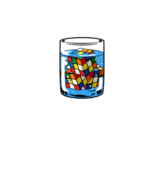 Rubik Ice model alb pe tricou