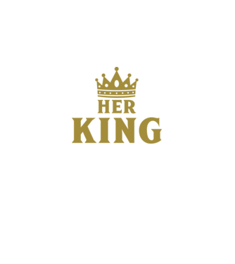 Her King model negru pe tricou