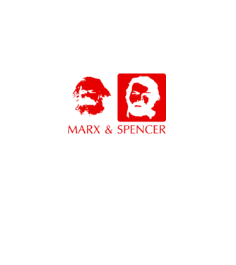 MARX and Spencer model negru pe tricou