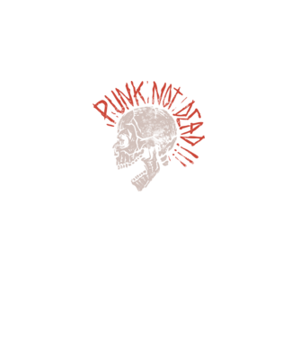 Punk Not Dead model negru pe tricou