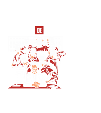 La casa de papel grupo model negru pe tricou