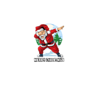 Santa merry christmas model alb pe tricou