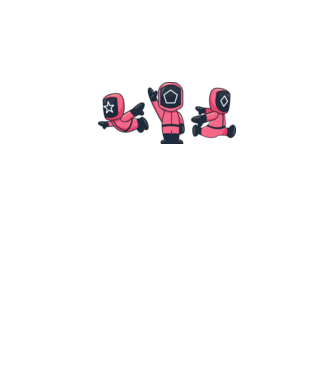 cute squid game toys model galben neon pe tricou