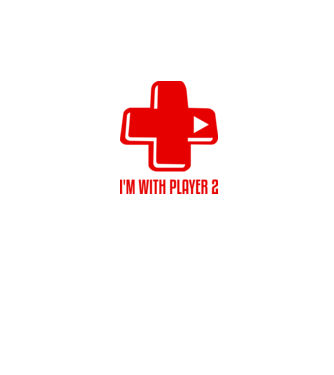 player 2 model alb pe tricou