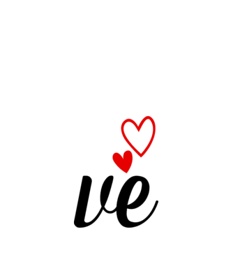 Cuplu LOVE model alb pe tricou