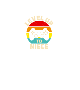 Level Up Niece model negru pe tricou